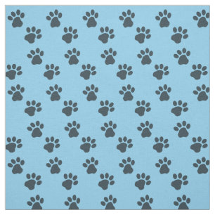 Babyblau gefärbte Stoffe mit Katzenpaw-Prinzen