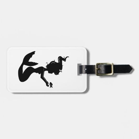 Babyblau Gepäckanhänger (Vorderseite horizontal)