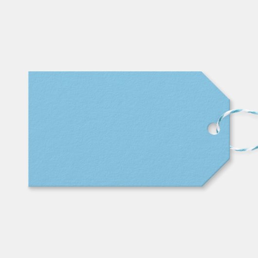Babyblau Geschenkanhänger (Vorderseite (Horizontal))