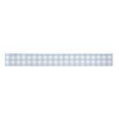 Babyblau Gingham-Muster Satinband (Vorderseite)