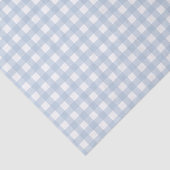 Babyblau Gingham-Muster Seidenpapier (Ausschnitt)