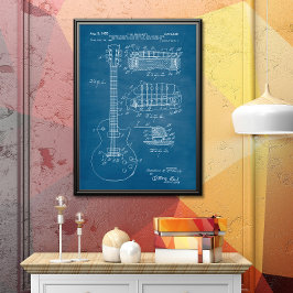 Babyblau | Gitarrenpatent Poster