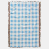 Babyblau kariert decke (Vorderseite Vertikal)
