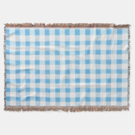 Babyblau kariert decke