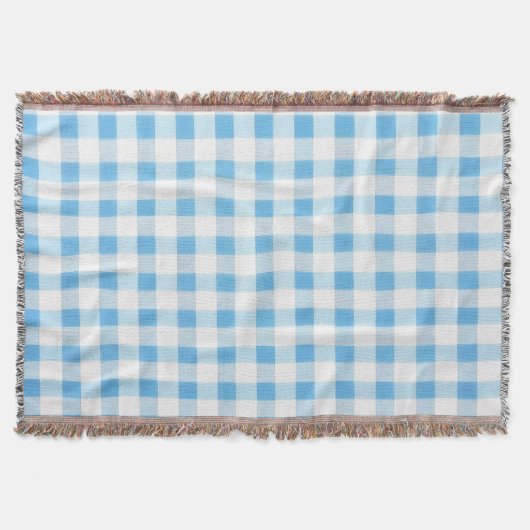 Babyblau kariert decke (Vorderseite)