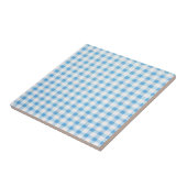 Babyblau kariert fliese (Seite)