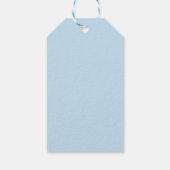 Babyblau kariert geschenkanhänger (Rückseite)