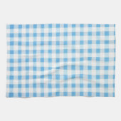 Babyblau kariert geschirrtuch (Horizontal)