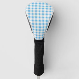Babyblau kariert golf headcover