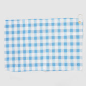 Babyblau kariert golfhandtuch (Horizontal)