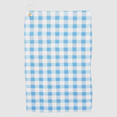Babyblau kariert golfhandtuch (Vorderseite)