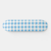 Babyblau kariert skateboard (Horizontal)