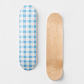 Babyblau kariert skateboard (Vorderseite)