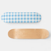 Babyblau kariert skateboard (Horizontal)
