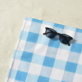 Babyblau kariert strandtuch (Beispiel)
