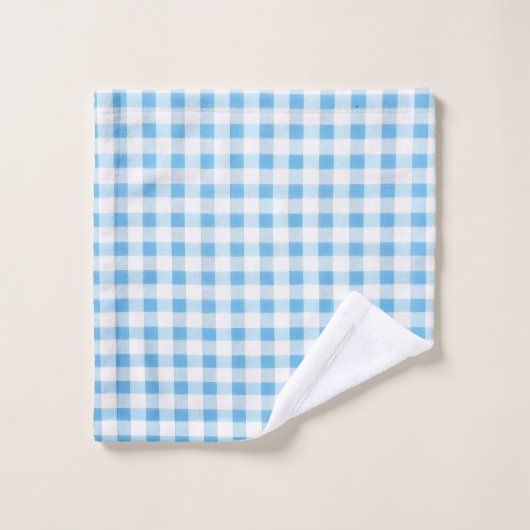 Babyblau kariert waschlappen (Waschlappen)