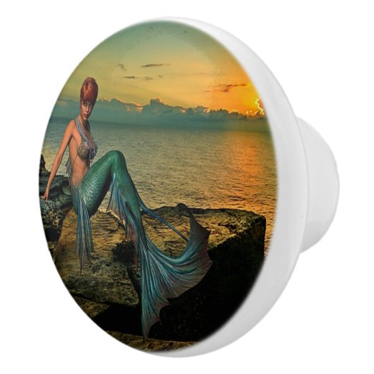 Babyblau Keramikknauf (Rechts)