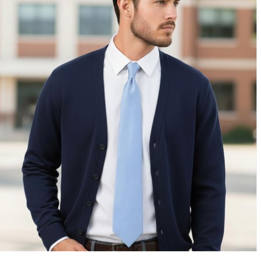 Babyblau Krawatte