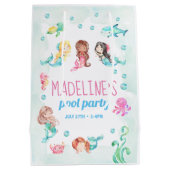 Babyblau Mittlere Geschenktüte (Rückseite)