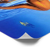 Babyblau Poster (Ecke)