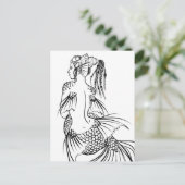 Babyblau Postkarte (Stehend Vorderseite)