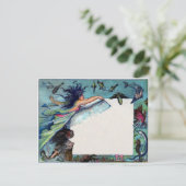 Babyblau Postkarte (Stehend Vorderseite)