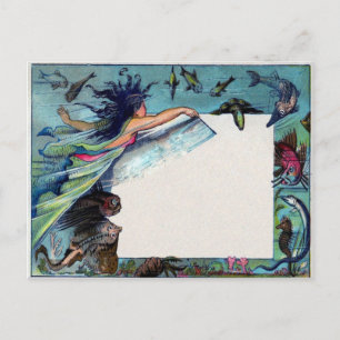 Babyblau Postkarte
