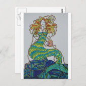 babyblau postkarte (Vorne/Hinten)