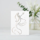 Babyblau Postkarte (Stehend Vorderseite)