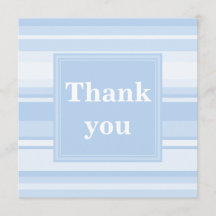 Babyblau Streifen einfach elegant danke