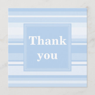 Babyblau Streifen einfach elegant danke
