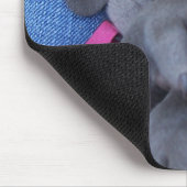 Babyblau weimeraner mousepad (Ecke)