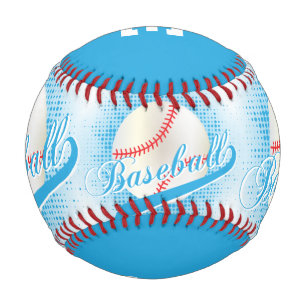 Babyblau White Retro Baseball Sports