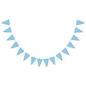 Babyblau Wimpelkette (Alle)