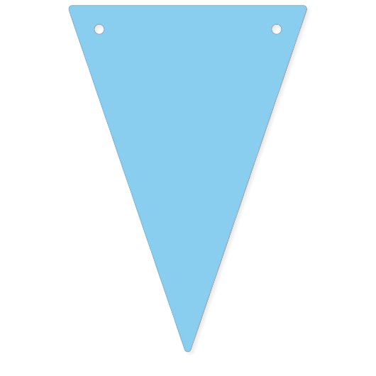 Babyblau Wimpelkette (Erste Fahne)