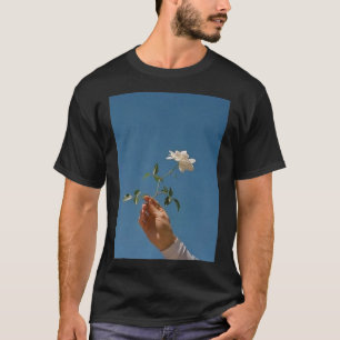 Babyblauen ästhetischen Blume Jugendmädchen Frauen T-Shirt