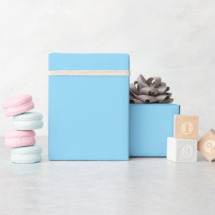 Babyblaues einfarbiges Geschenkpapier Rolle