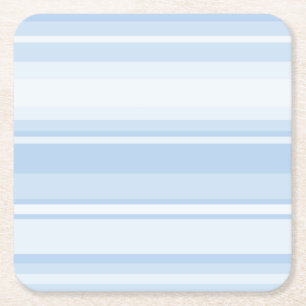 Babyblaustreifen Rechteckiger Pappuntersetzer