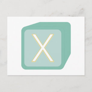 Babyblöcke aus Holz, grafische Darstellungen Postkarte