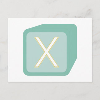 Babyblöcke aus Holz, grafische Darstellungen Postkarte