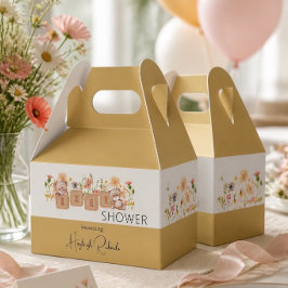 Babyblöcke, Bären und Wildblumen Geschenkschachtel
