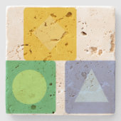 Babyblöcke Steinuntersetzer (Vorderseite)