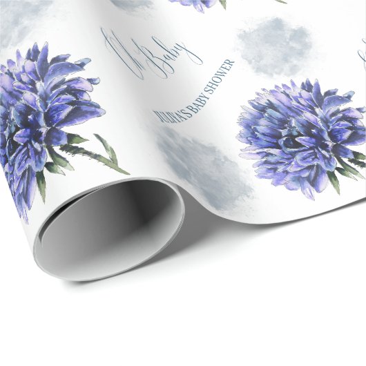 Babyblütendusche Geschenkpapier (Rolleneckpunkt)