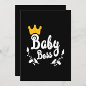 Babybock Einladung (Vorne/Hinten)