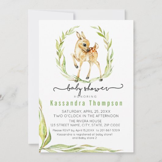 Babybock mit Windschutzscheibe Einladung (Vorderseite)