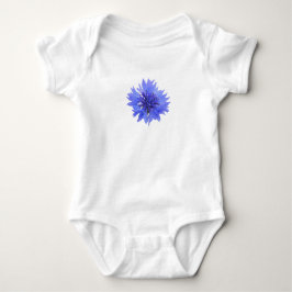 Babybody-Anzug mit blauem Maisblütendesign Baby Strampler