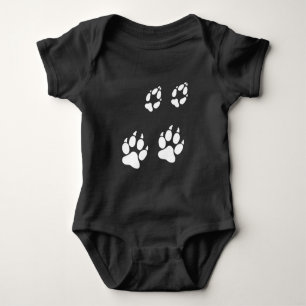 Babybody mit Wolfs-Tatzen Baby Strampler