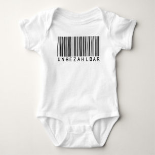 Babybody "UNBEZAHLBAR" Barcode Schwarz Baby Strampler