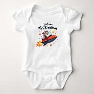 Babybody Weihnachten Mein erstes Weihnachtsjunge Baby Strampler
