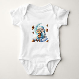 Babybodyanzug mit Eichhörnchen Baby Strampler